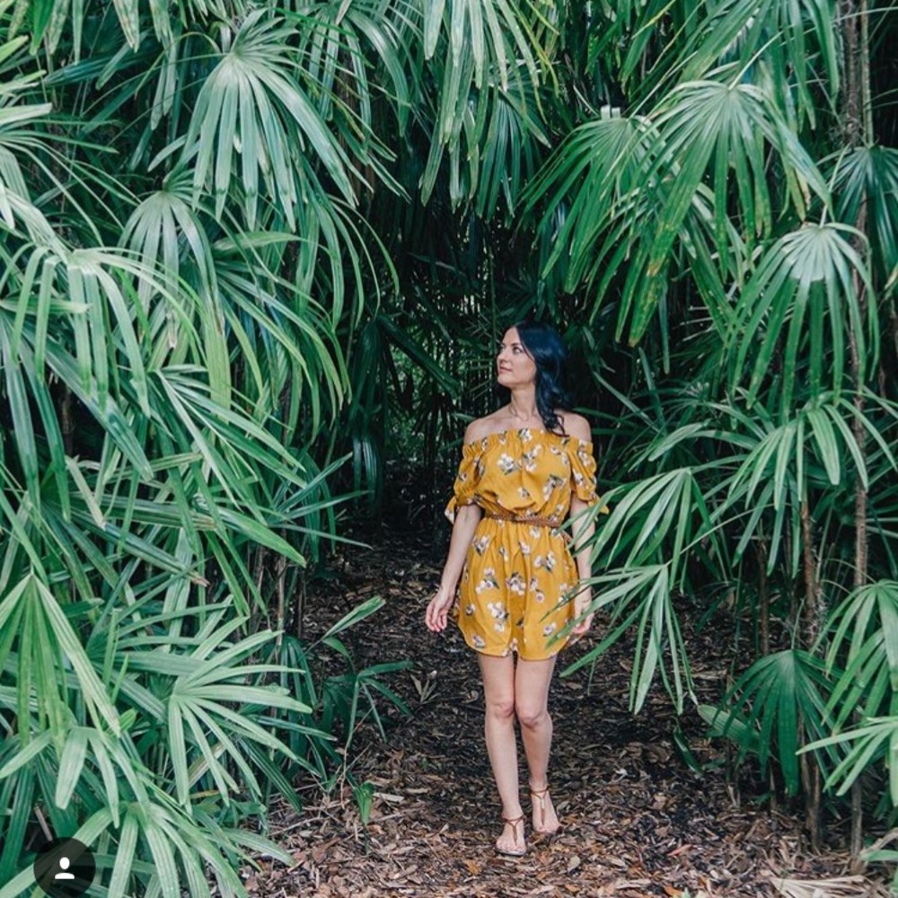 Yellow Off the Shoulder Dress